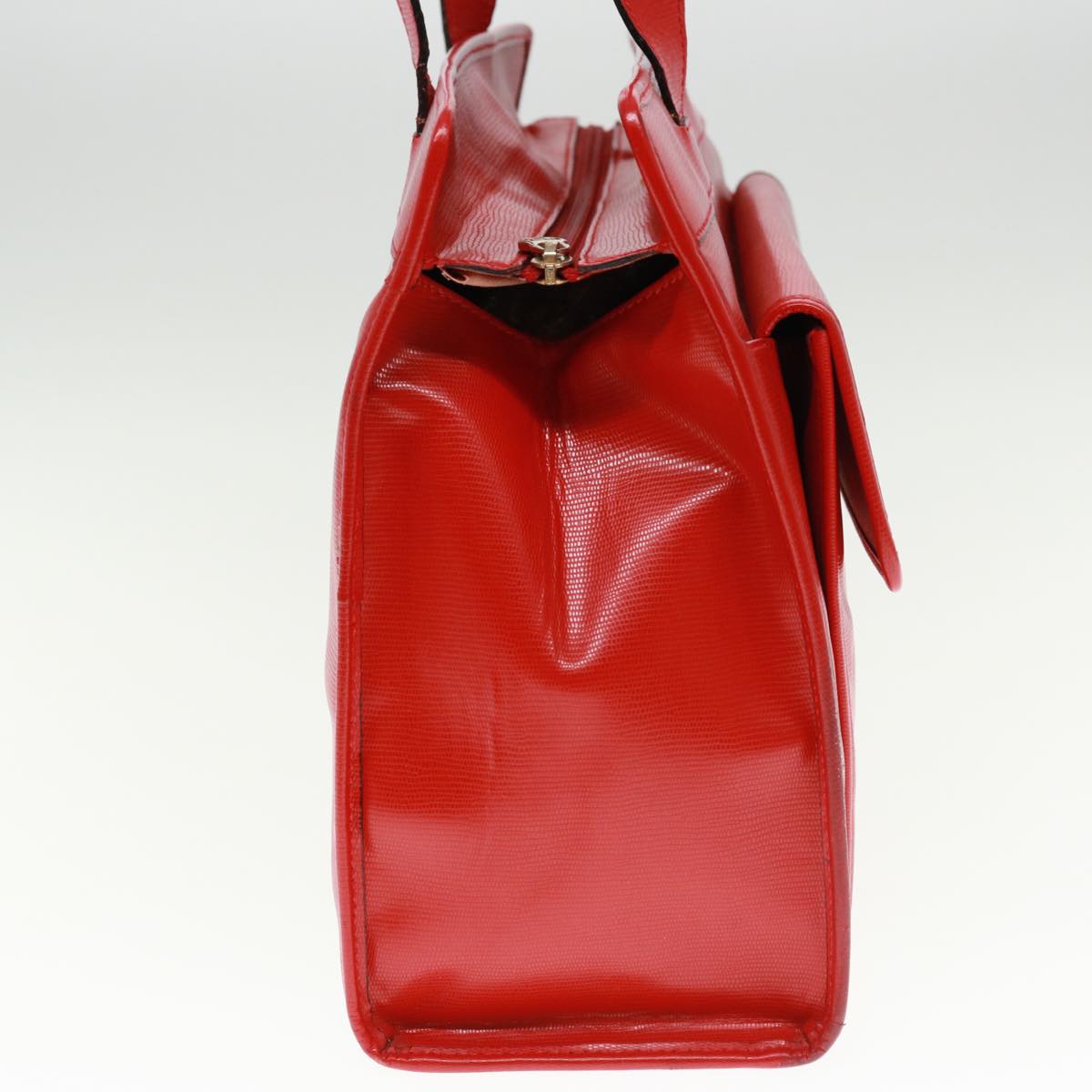CELINE Shoulder Bag Leather Red Auth bs15049