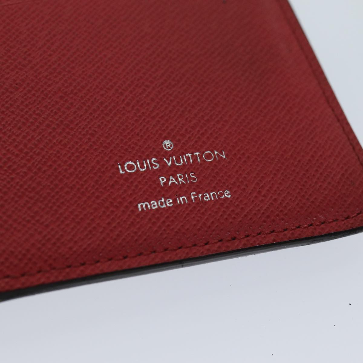 LOUIS VUITTON Taiga Brazza Portefeuille Wallet Blue Marine M30502 Auth bs15058