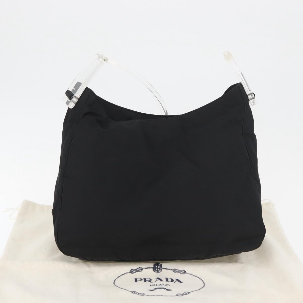 PRADA Shoulder Bag Nylon Black Auth bs15274