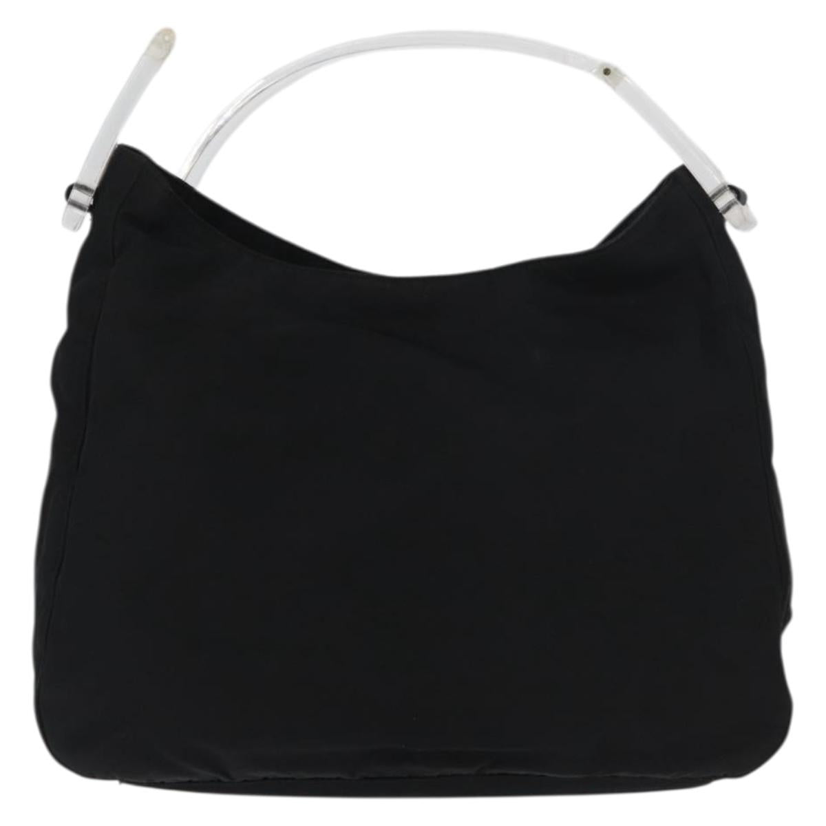 PRADA Shoulder Bag Nylon Black Auth bs15274