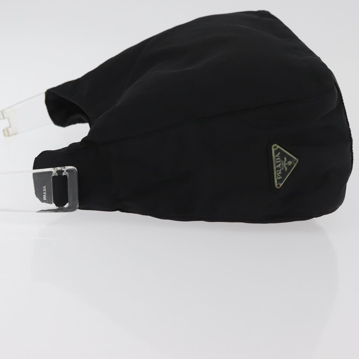 PRADA Shoulder Bag Nylon Black Auth bs15274
