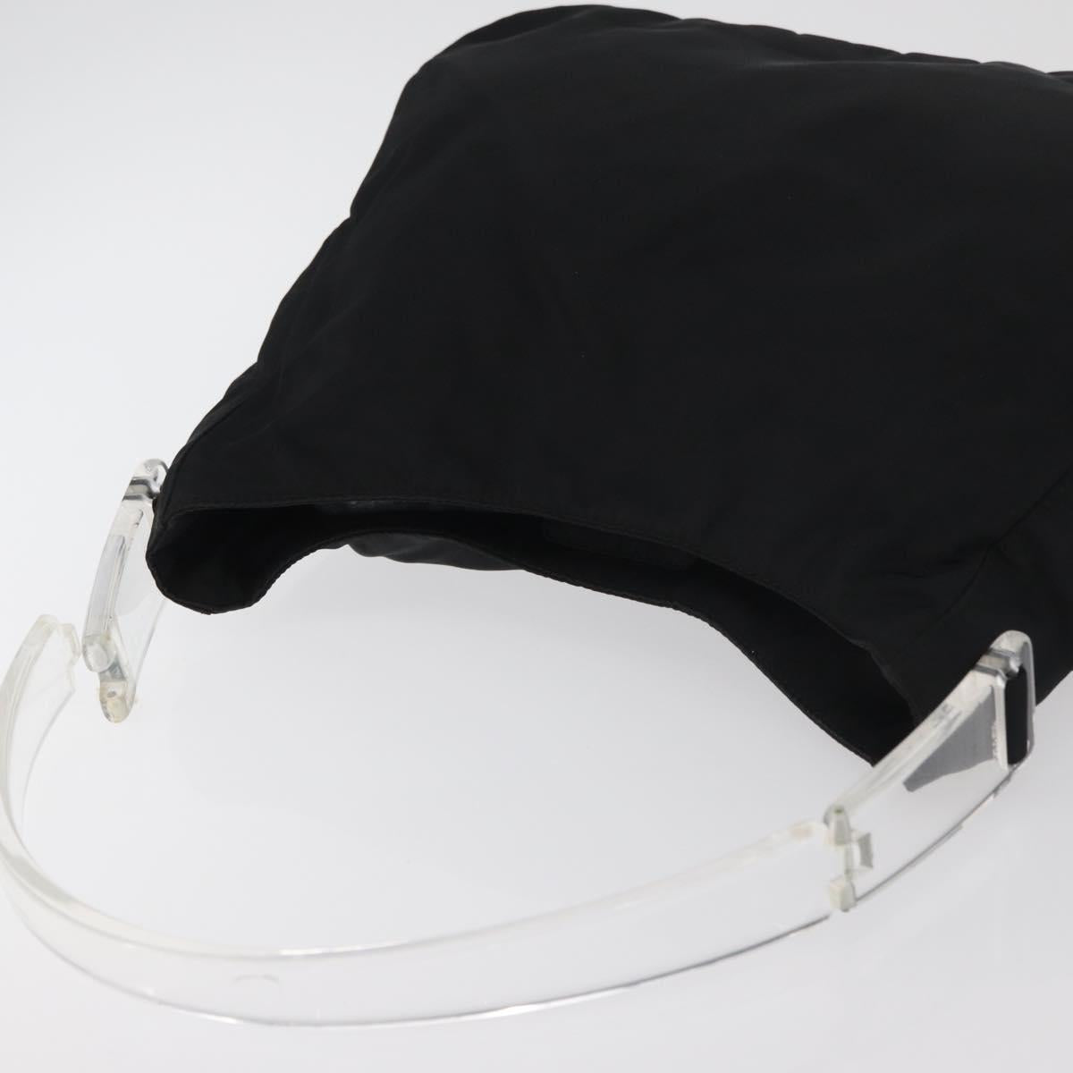 PRADA Shoulder Bag Nylon Black Auth bs15274