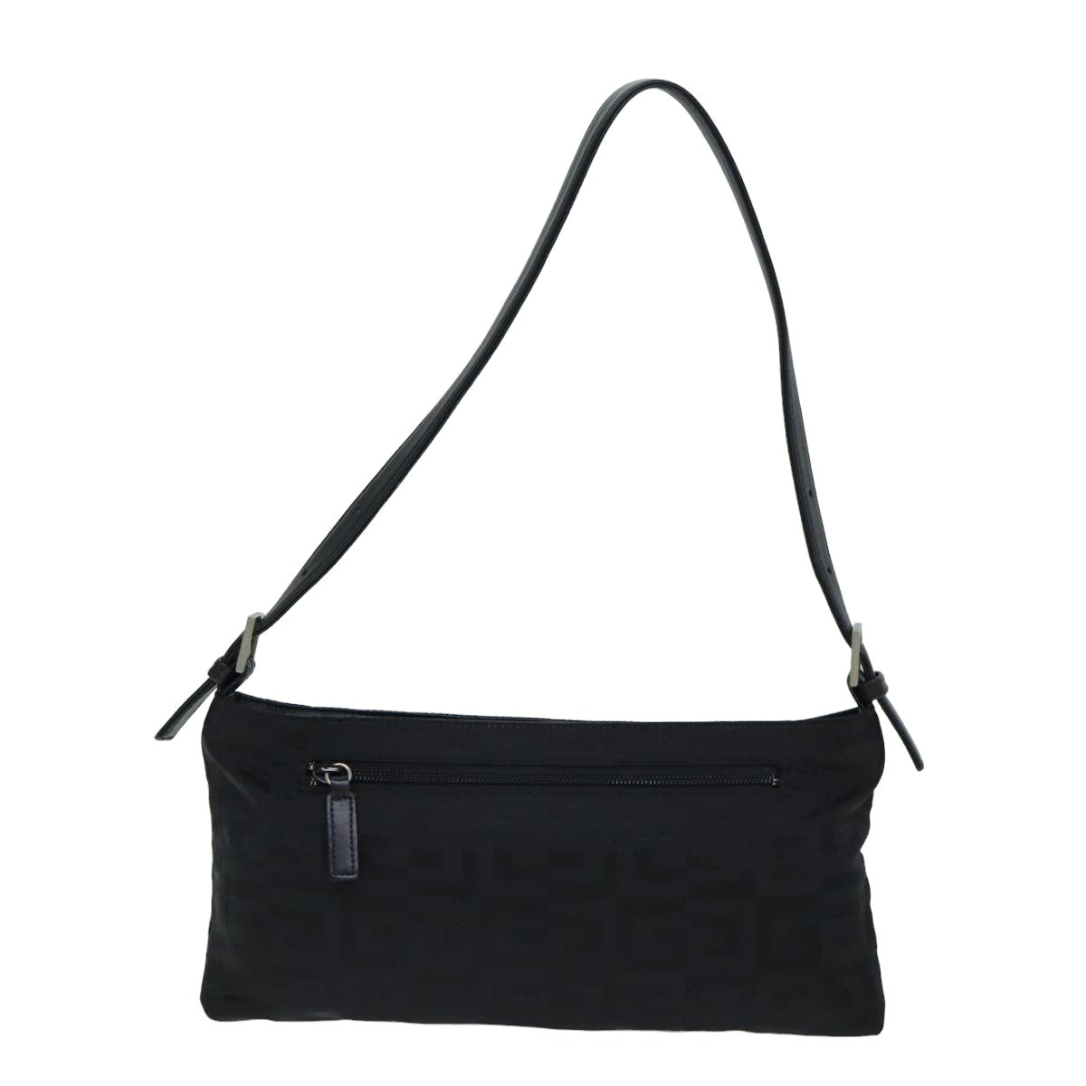 GIVENCHY Shoulder Bag Nylon Black Auth bs15277