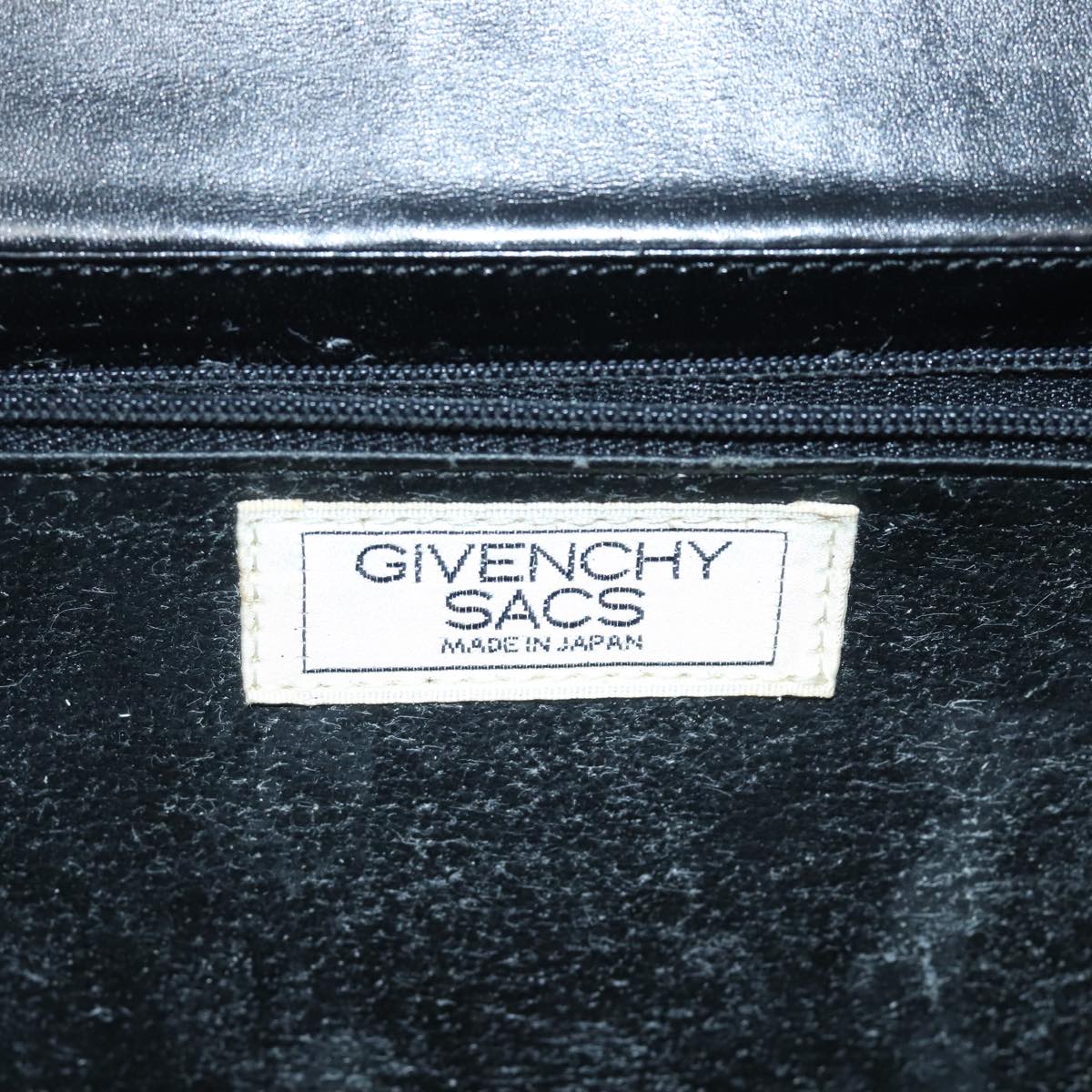 GIVENCHY Shoulder Bag Leather Black Auth bs15373