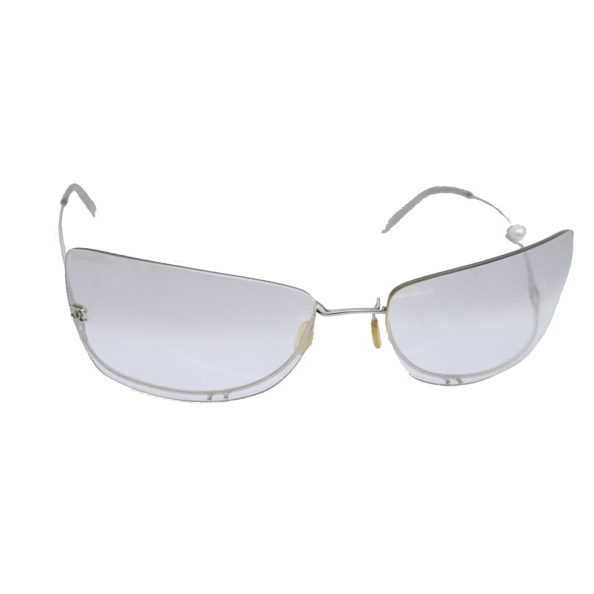 GUCCI Sunglasses Stainless Steel Silver Auth bs15435