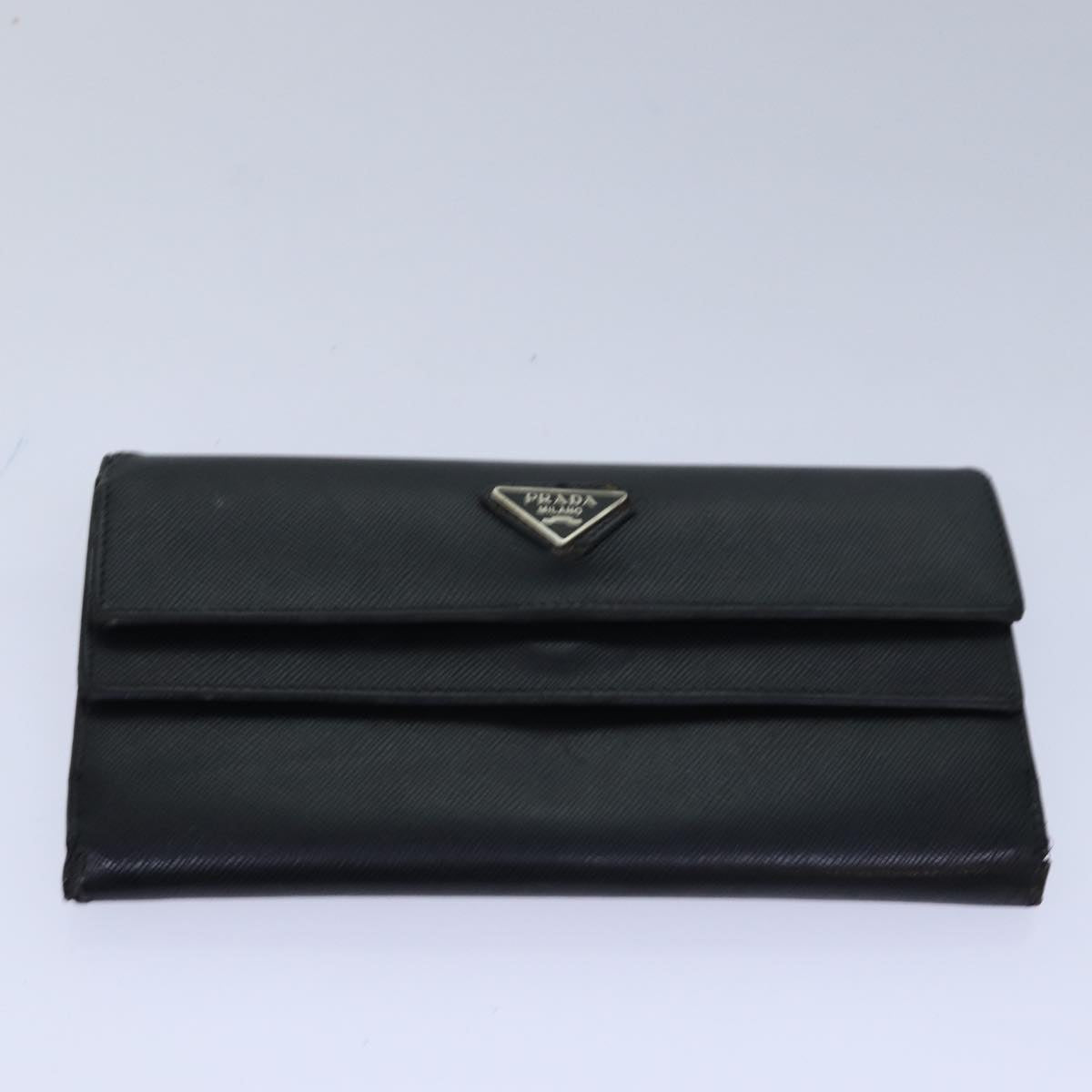 PRADA Key Case Wallet Safiano leather 6Set Brown Black beige Auth bs15532