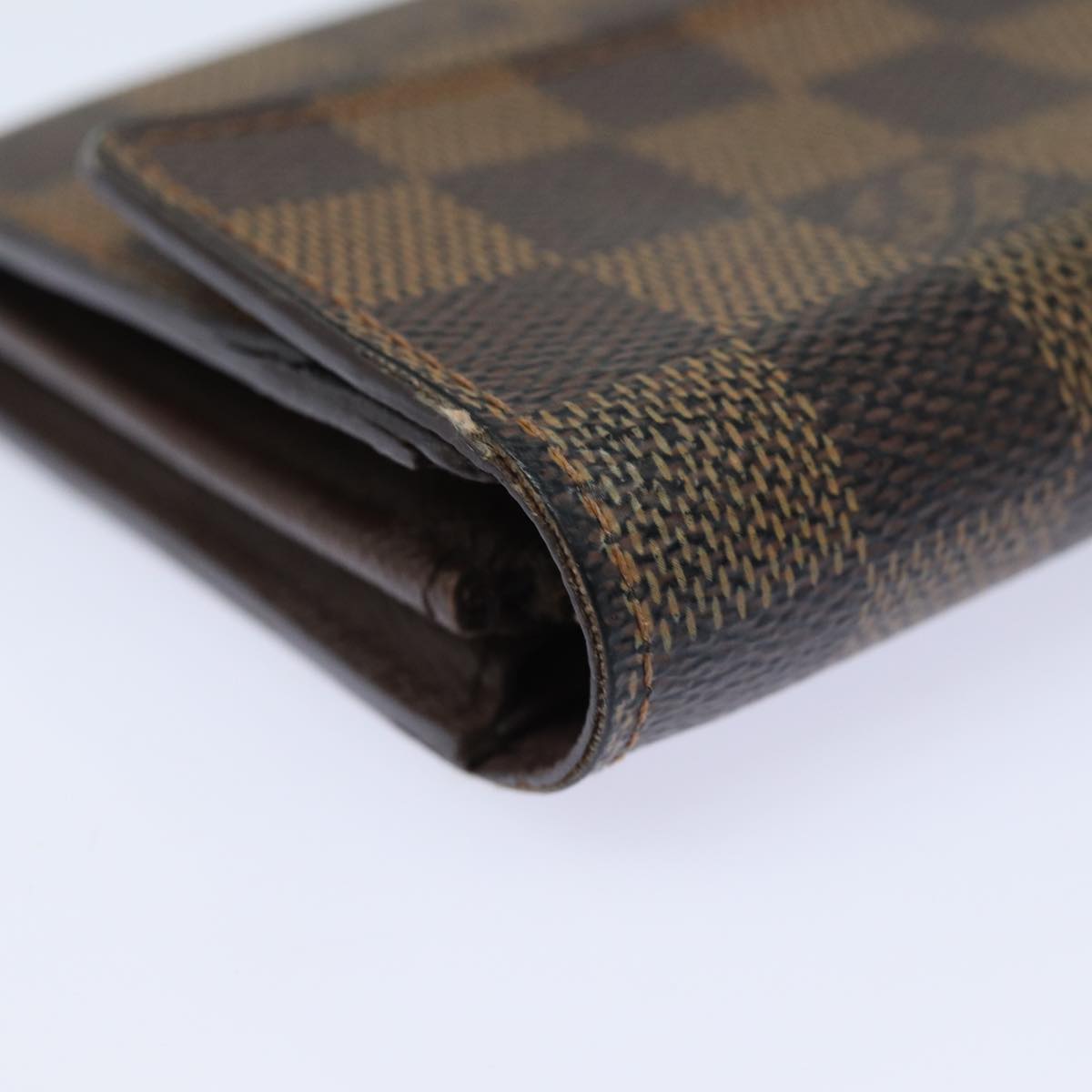 LOUIS VUITTON Damier Ebene Portefeuille Sarah Long Wallet N60491 LV Auth bs15557