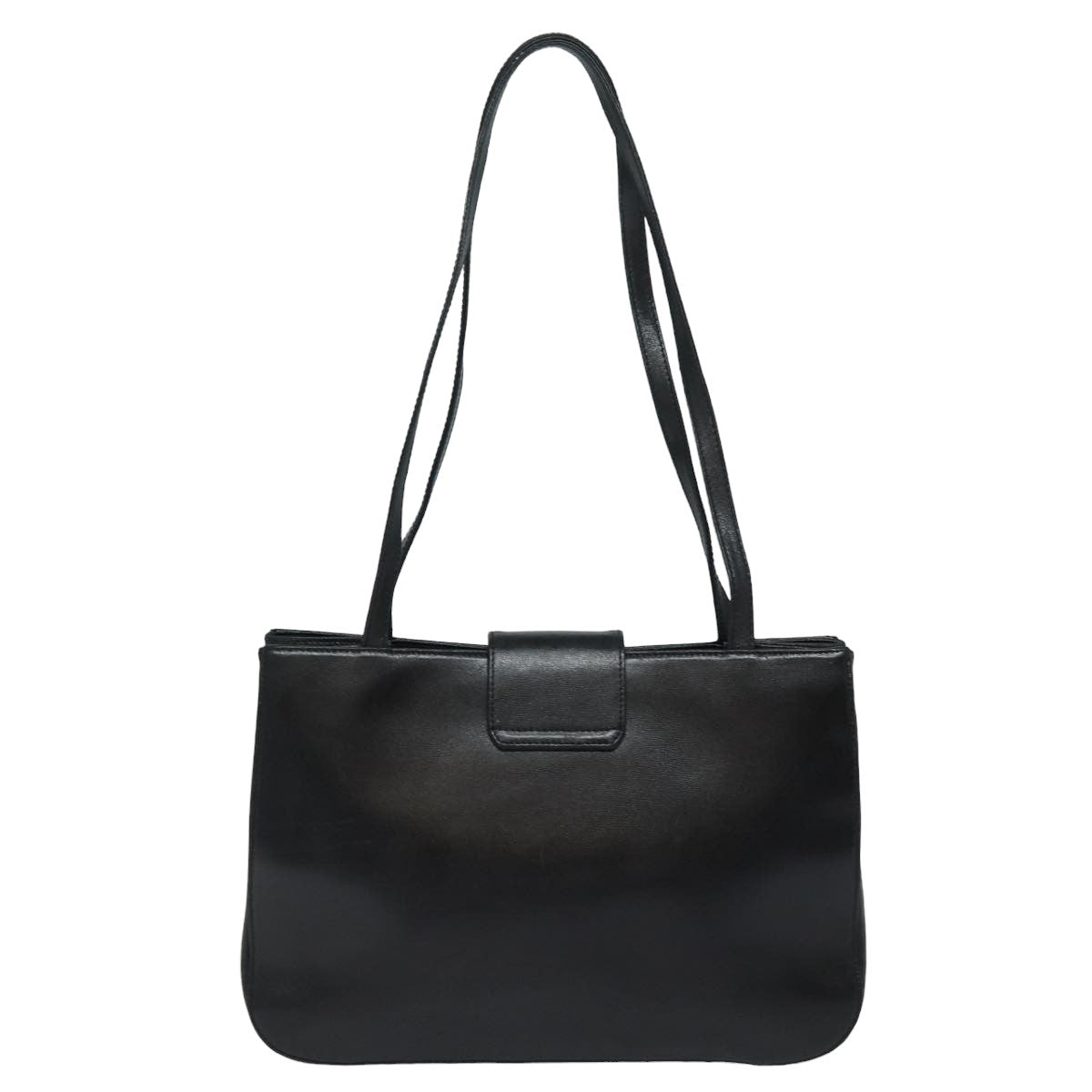 GIVENCHY Shoulder Bag Leather Black Auth bs15809