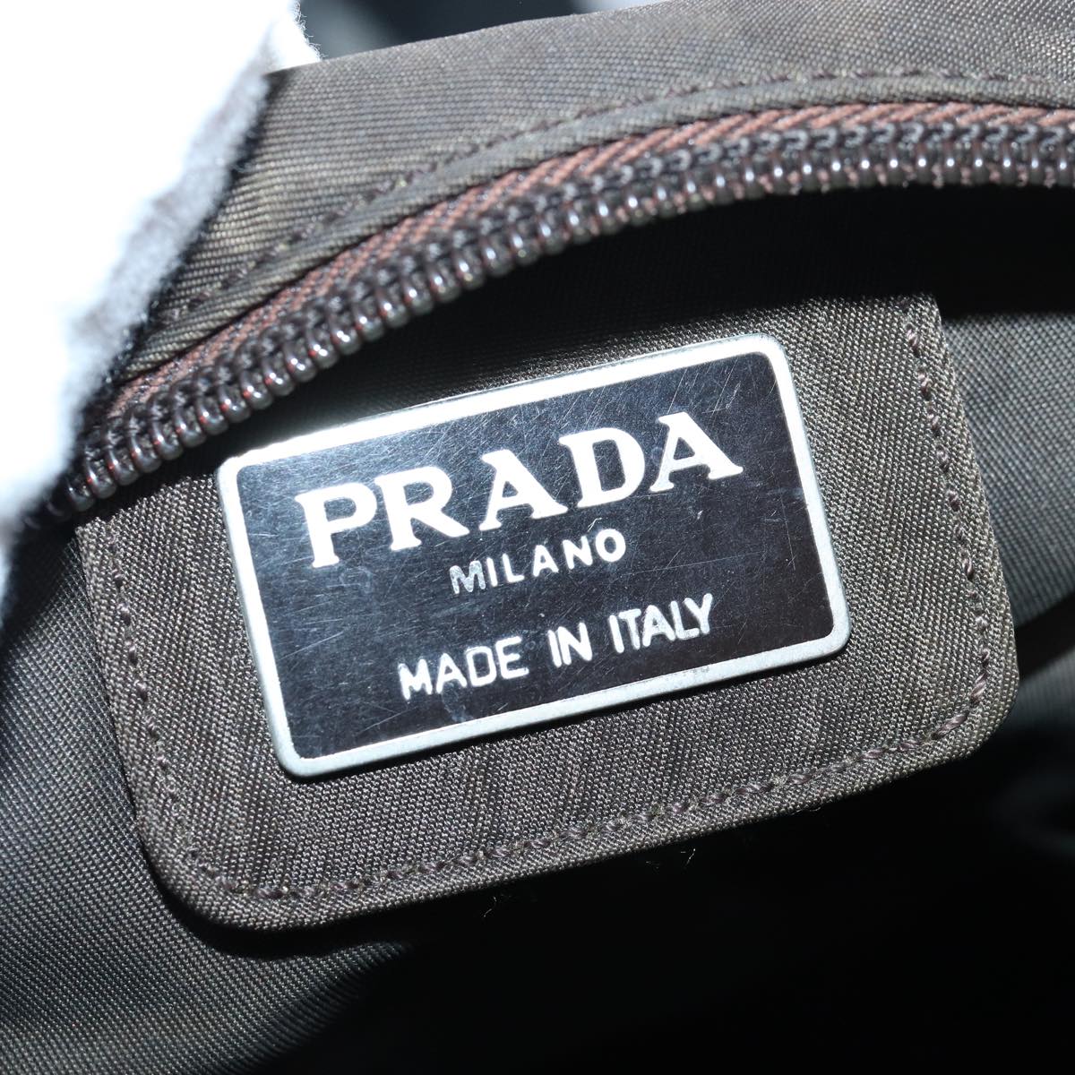 PRADA Backpack Nylon Brown Auth bs15832