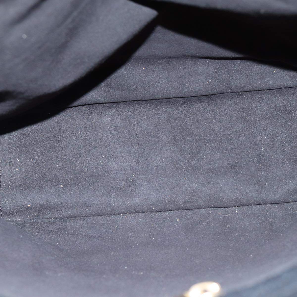 CHANEL Choco Bar Tote Bag Cotton Black CC Auth bs15847