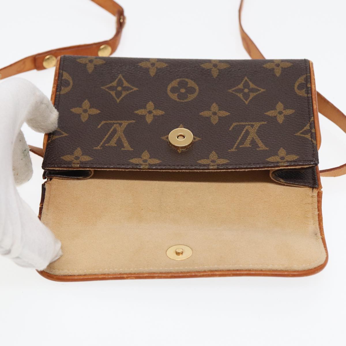 LOUIS VUITTON Monogram Pochette Florentine Waist bag M51855 LV Auth bs16119