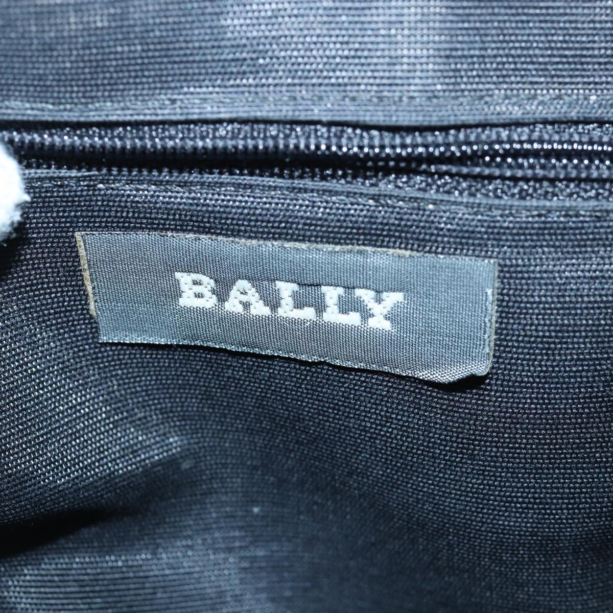 BALLY Shoulder Bag Leather Black Auth bs16130