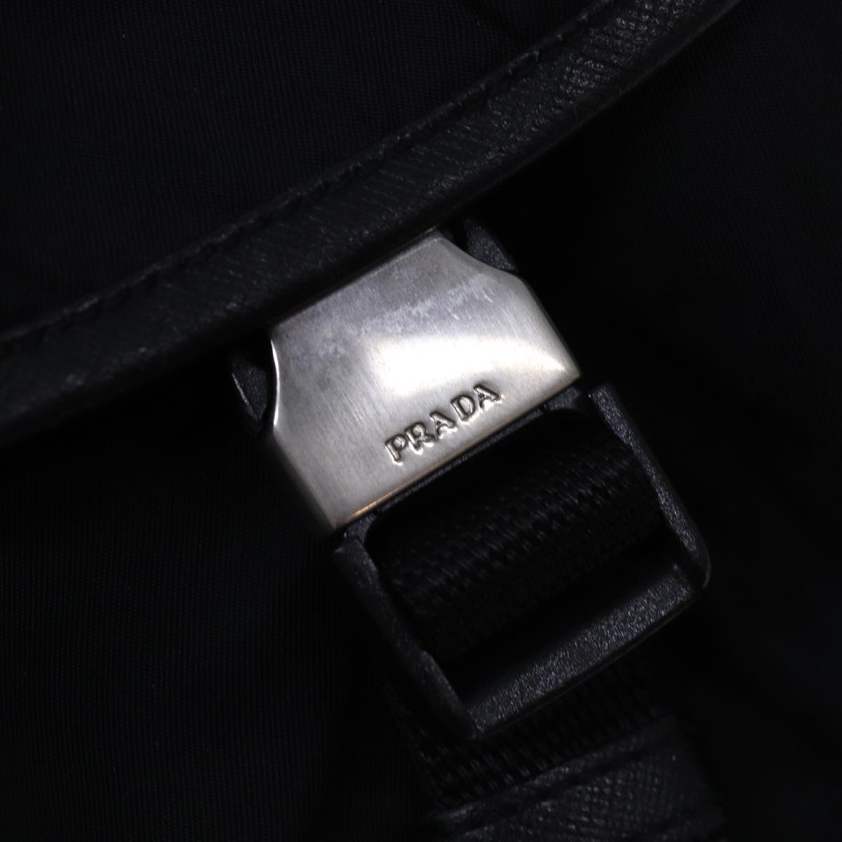 PRADA Backpack Nylon Black Auth bs16173