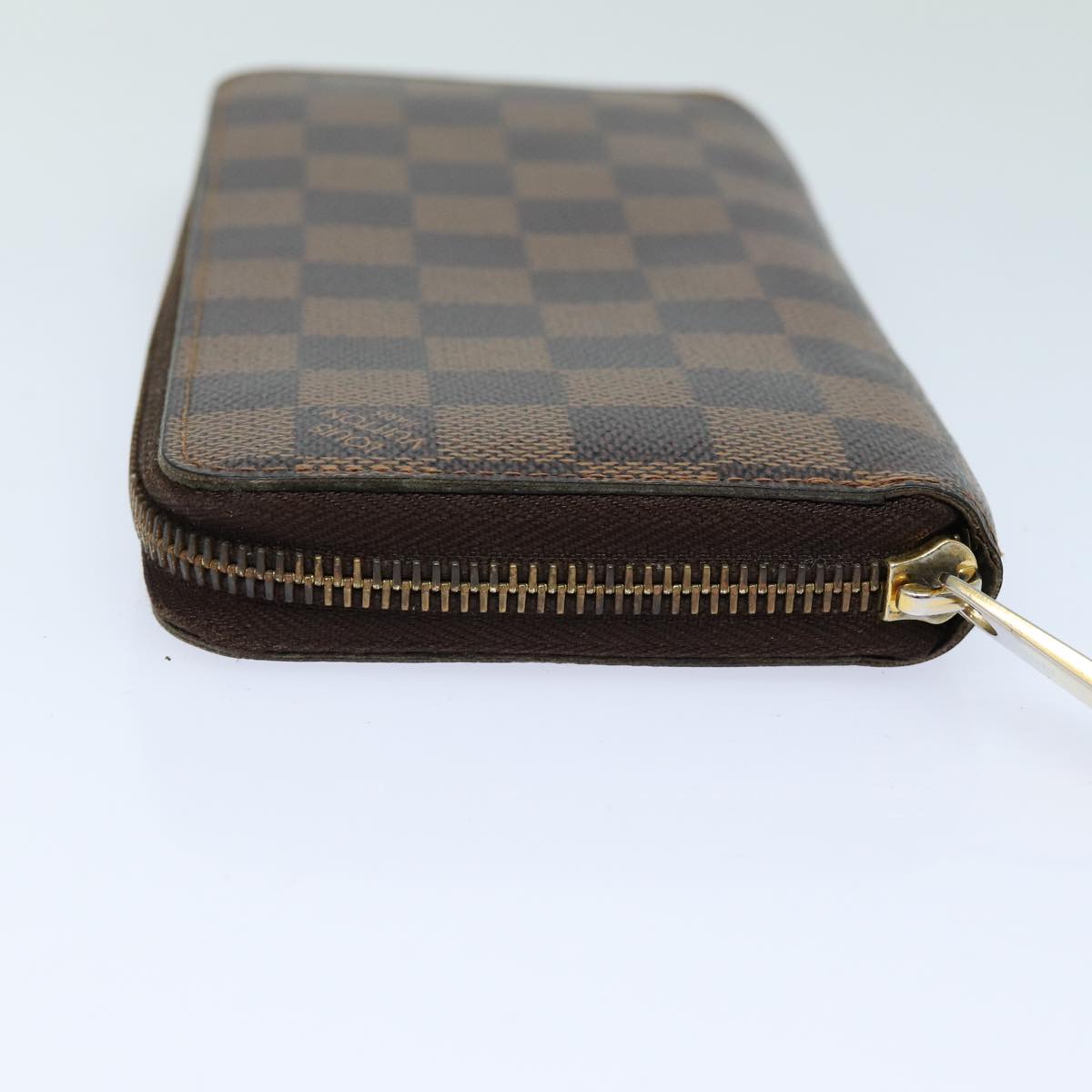 LOUIS VUITTON Damier Ebene Zippy Wallet Long Wallet N41661 LV Auth bs16183