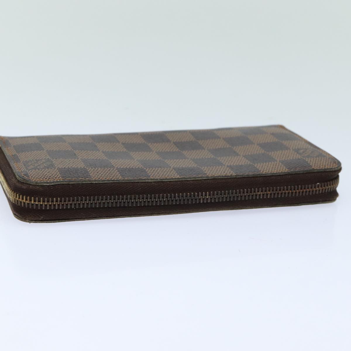 LOUIS VUITTON Damier Ebene Zippy Wallet Long Wallet N41661 LV Auth bs16183