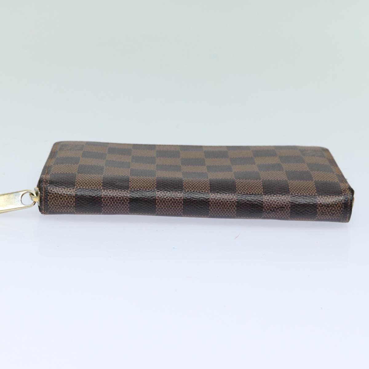 LOUIS VUITTON Damier Ebene Zippy Wallet Long Wallet N41661 LV Auth bs16183