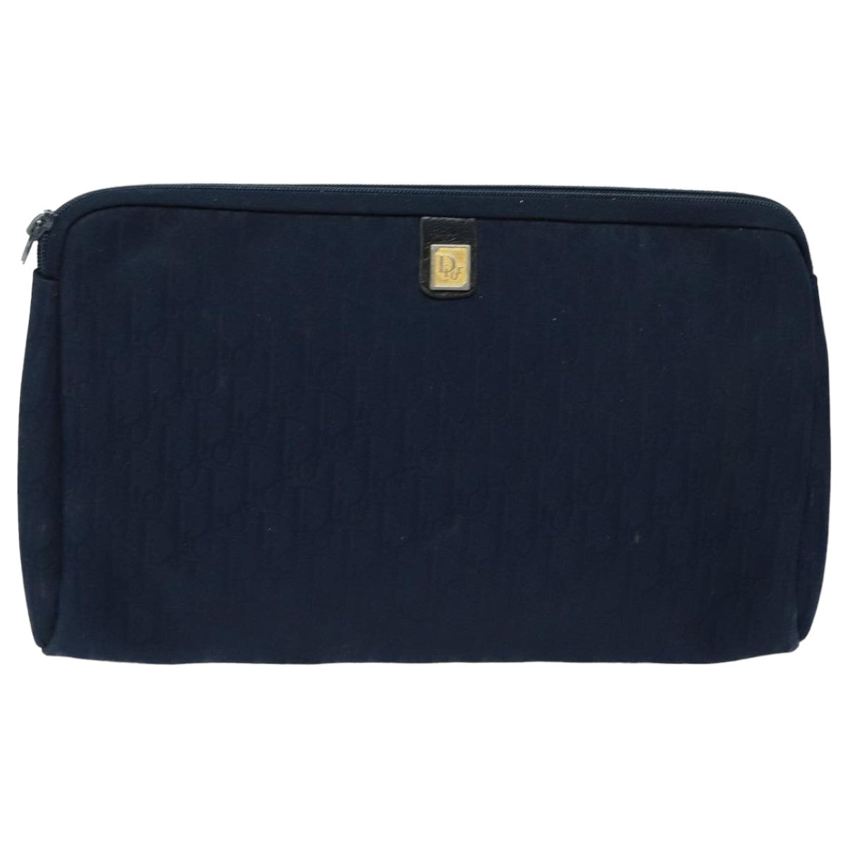 Christian Dior Trotter Canvas Pouch Navy Auth bs16192