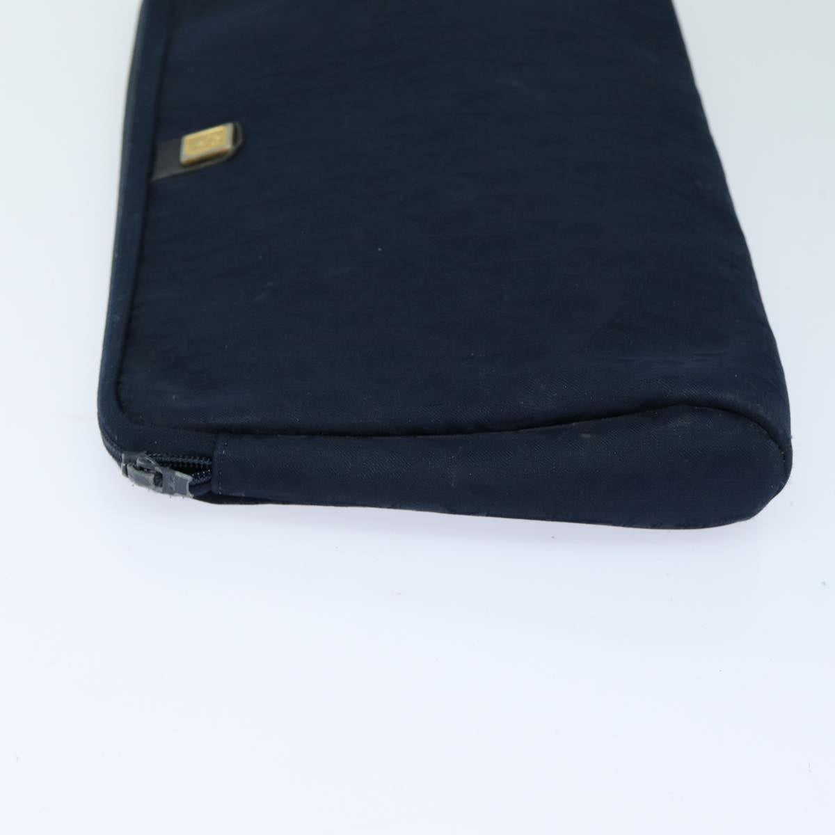 Christian Dior Trotter Canvas Pouch Navy Auth bs16192