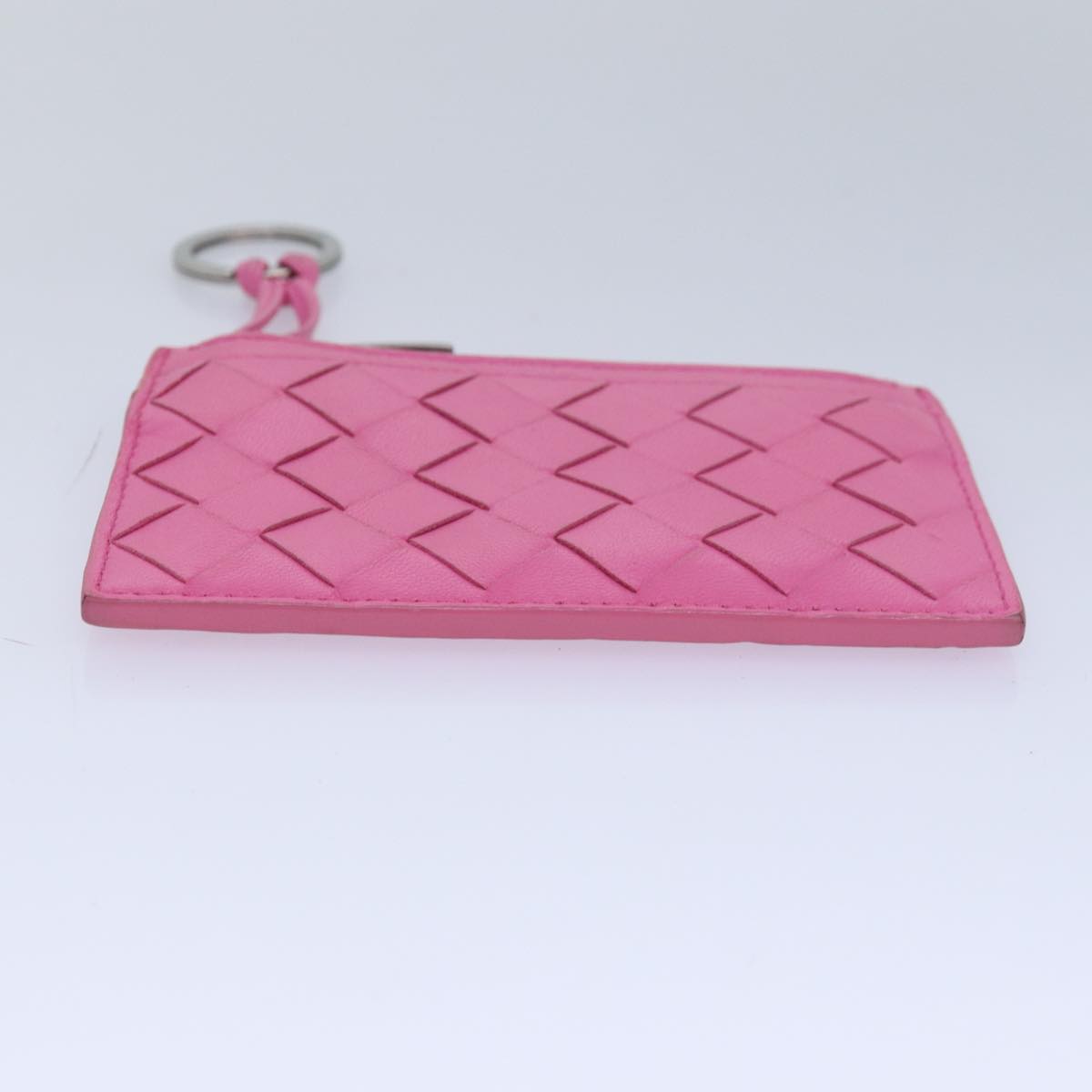 BOTTEGA VENETA MAXI INTRECCIATO Coin Purse Leather Pink Auth bs16220