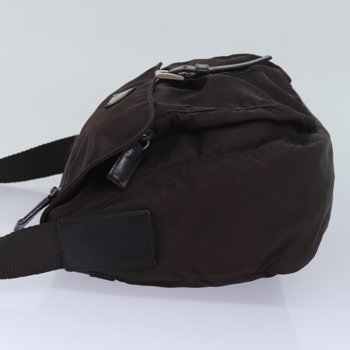 PRADA Backpack Nylon Brown Auth bs16281