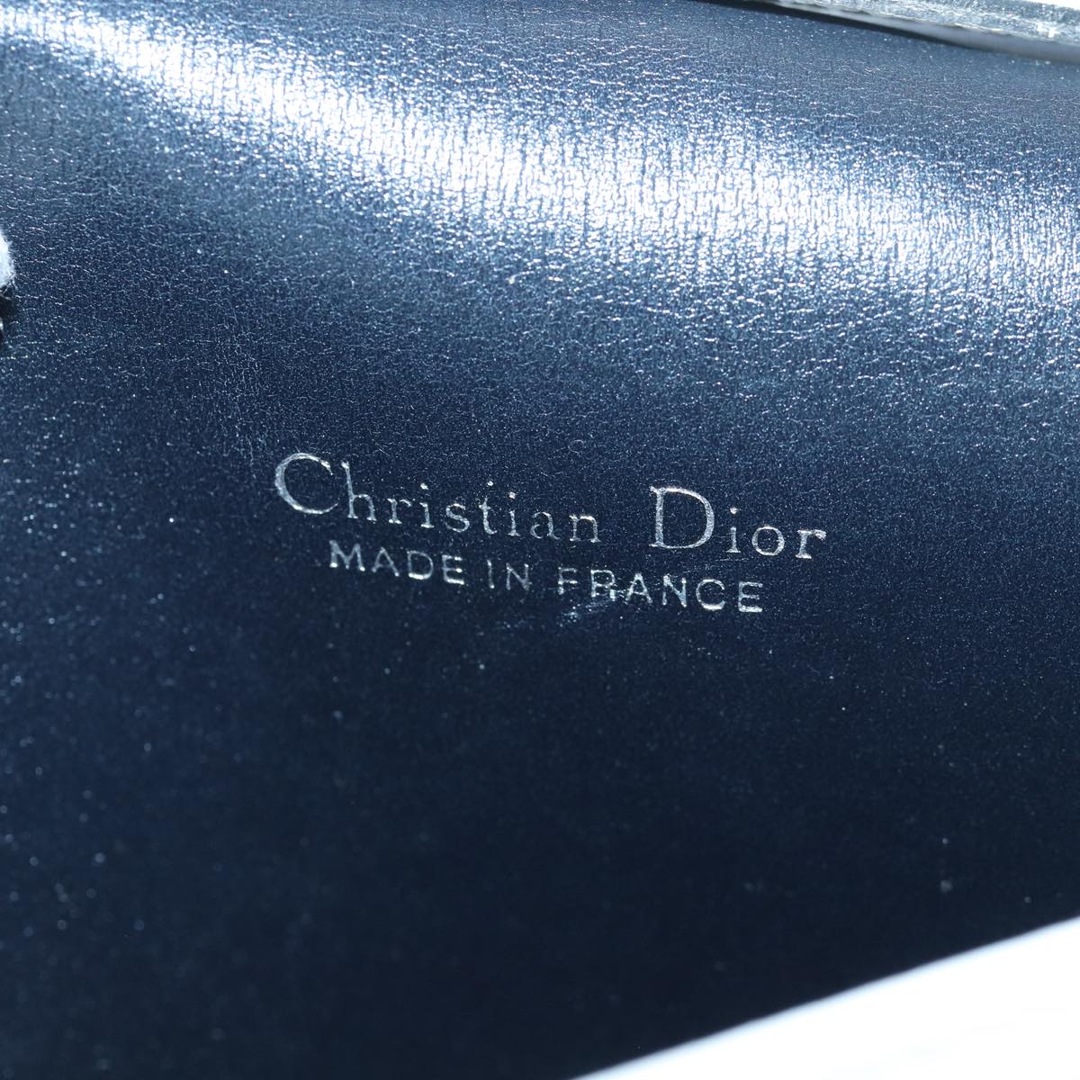 Christian Dior Shoulder Bag Leather White Auth bs16301