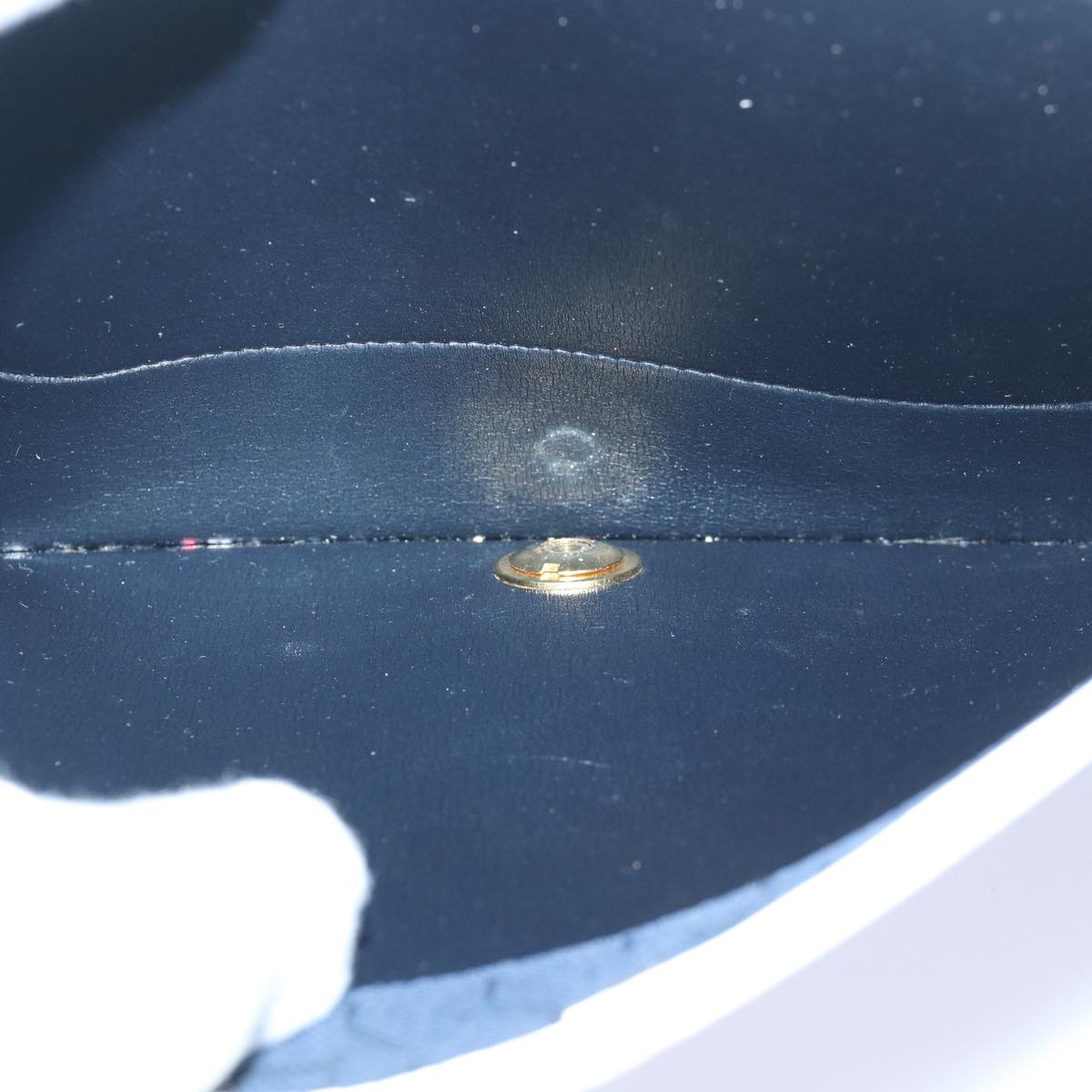 Christian Dior Shoulder Bag Leather White Auth bs16301