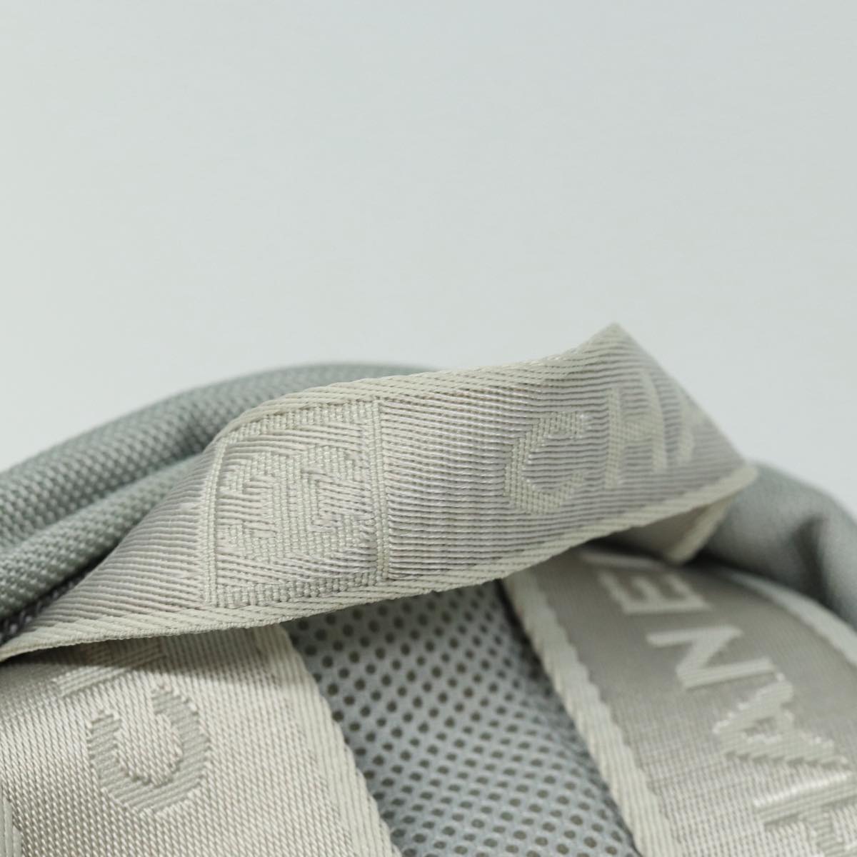 CHANEL Sports Backpack Nylon Gray CC Auth bs16319