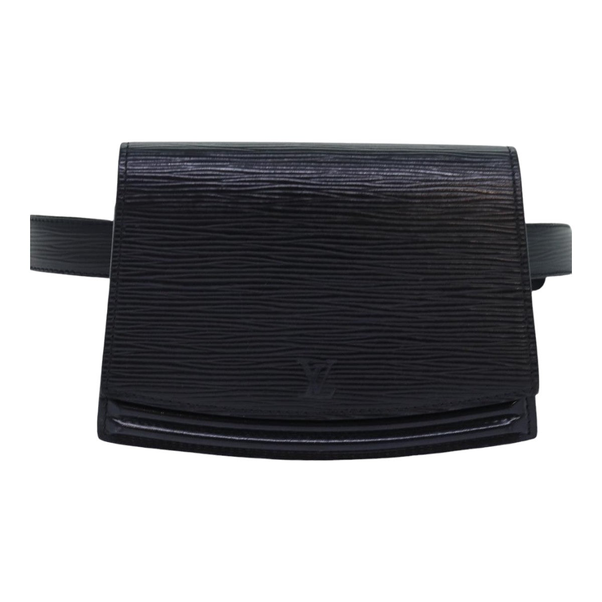 LOUIS VUITTON Epi Tilsitt Waist bag Black M52602 LV Auth bs16325