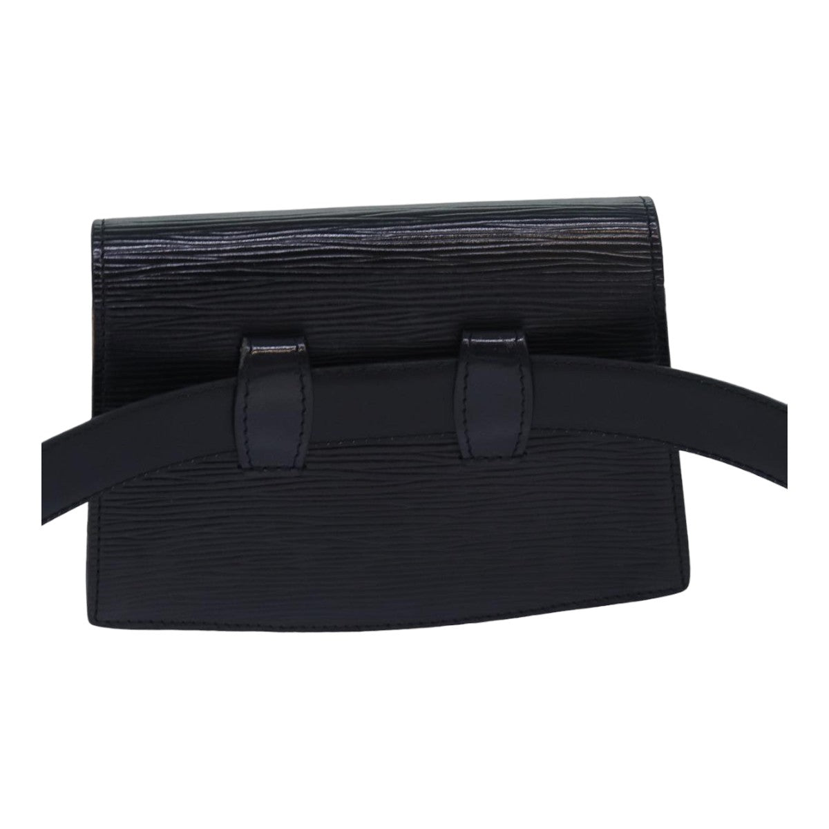 LOUIS VUITTON Epi Tilsitt Waist bag Black M52602 LV Auth bs16325