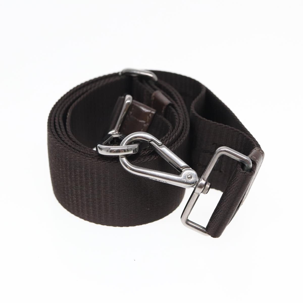 PRADA Tote Bag Nylon Khaki Auth bs16354