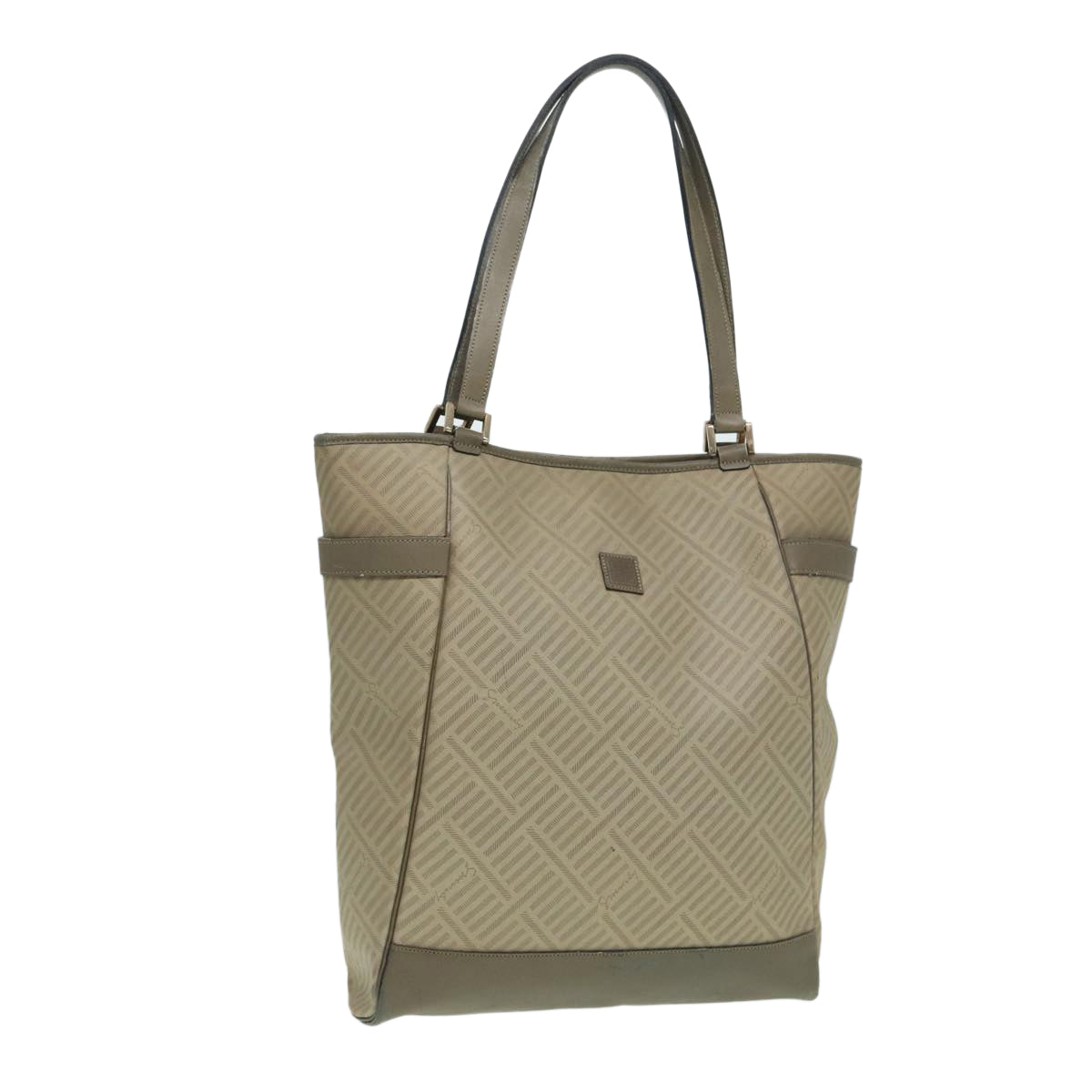 GIVENCHY Tote Bag Canvas Beige Auth bs16371