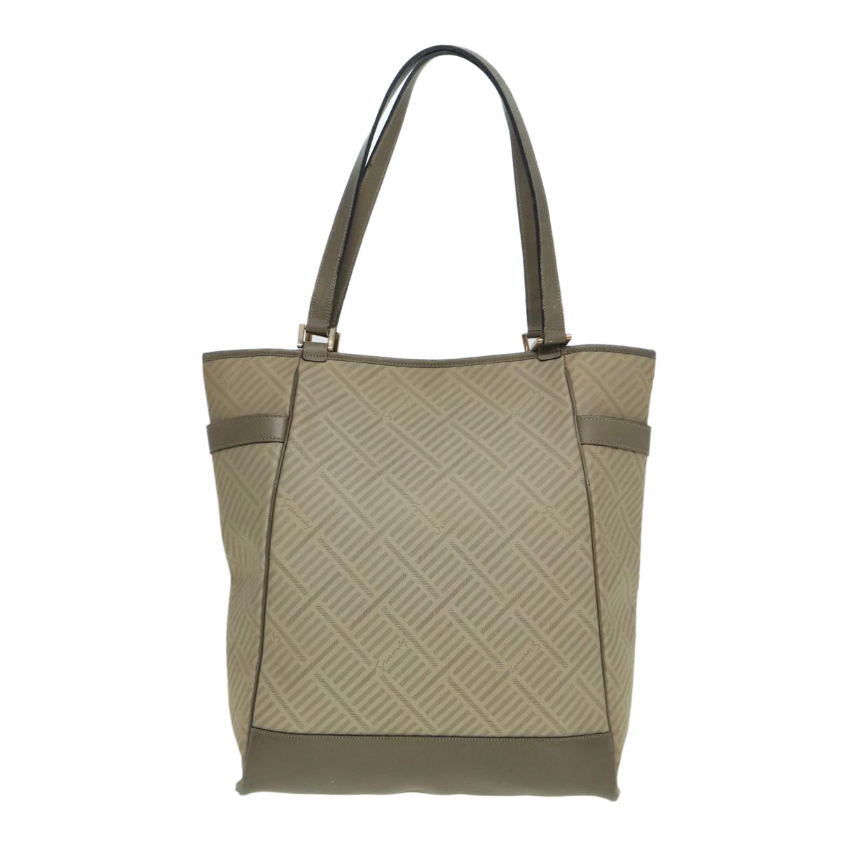 GIVENCHY Tote Bag Canvas Beige Auth bs16371