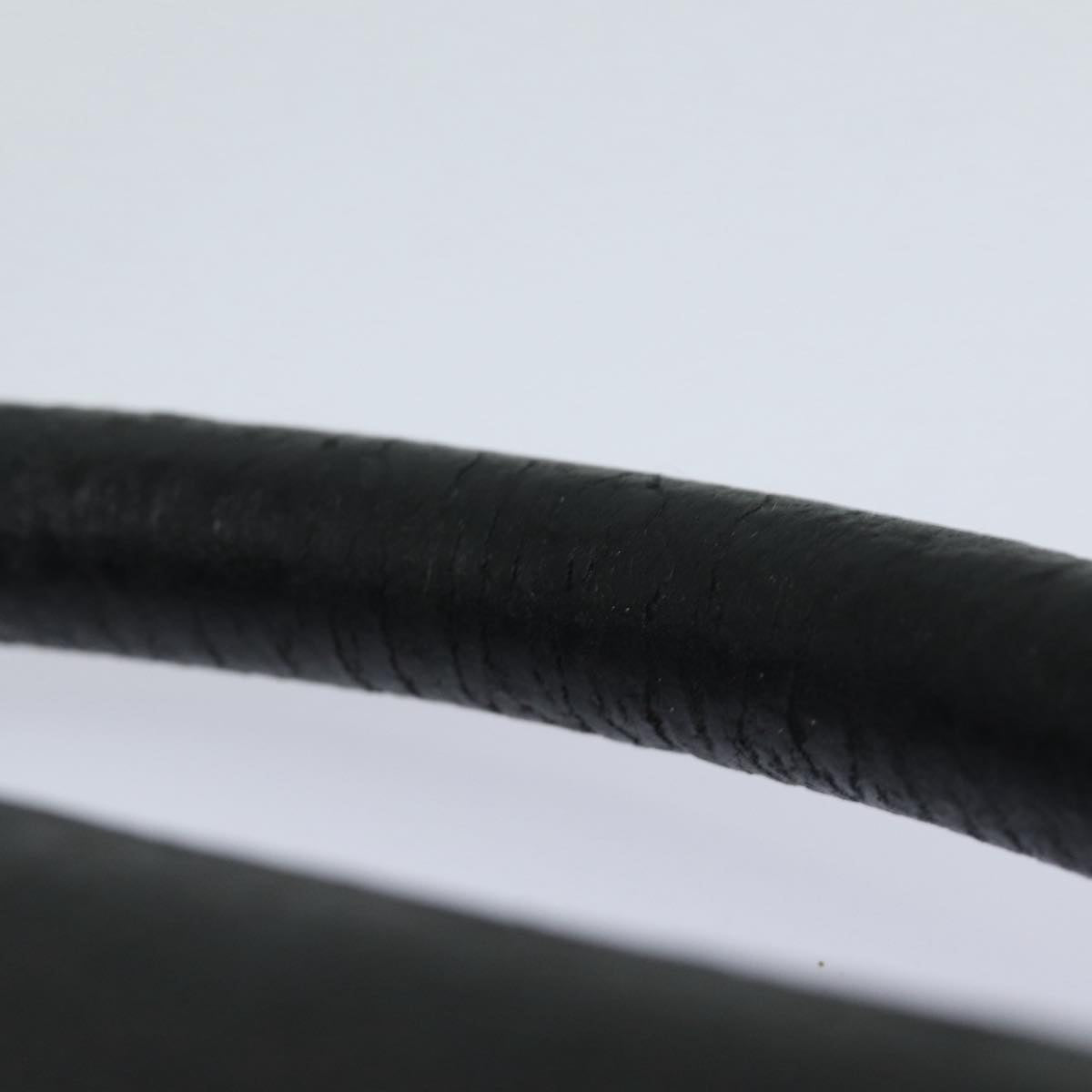 CHANEL Hand Bag Calf Skin Black CC Auth bs16380