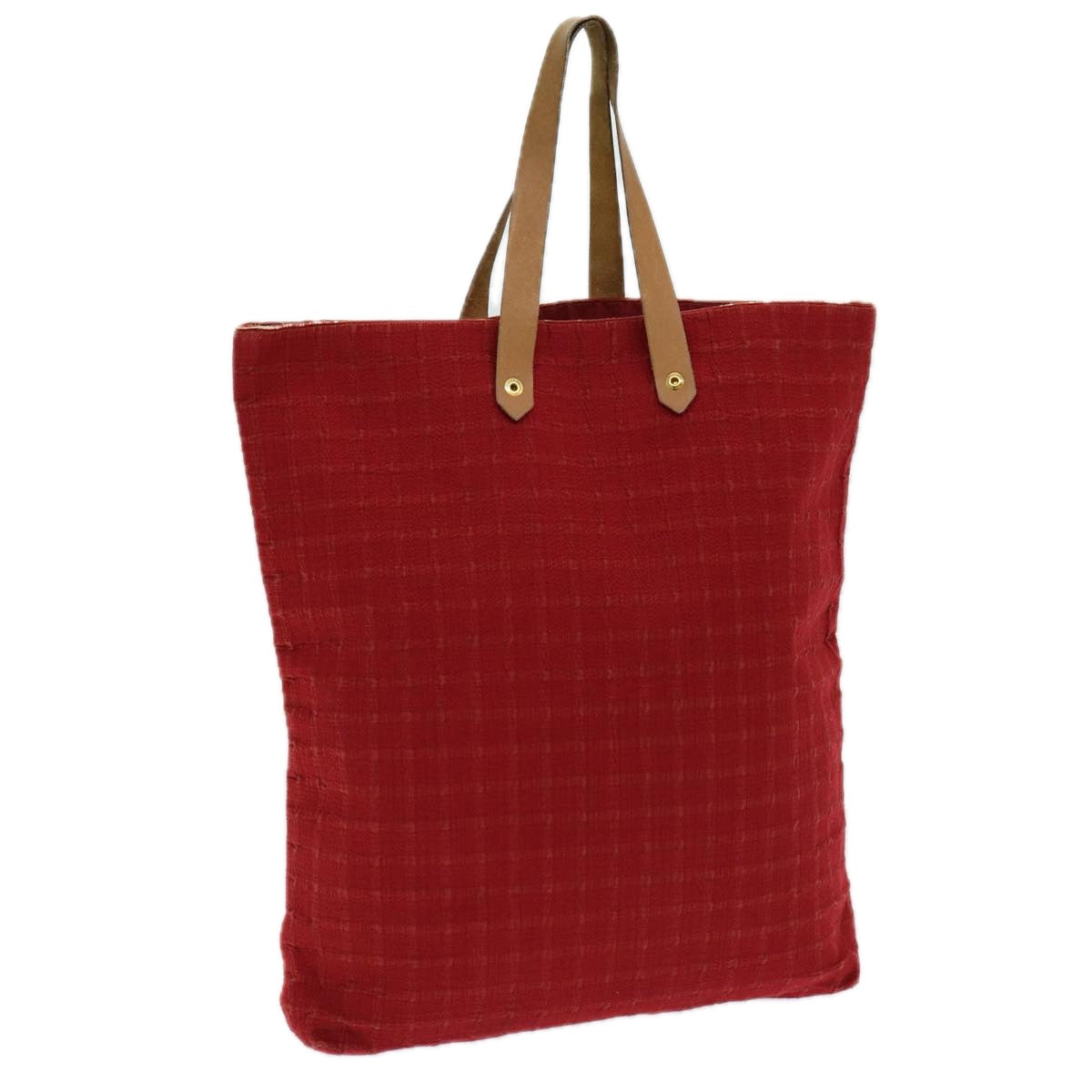 HERMES Amedaba GM Tote Bag Canvas Red Auth bs16410