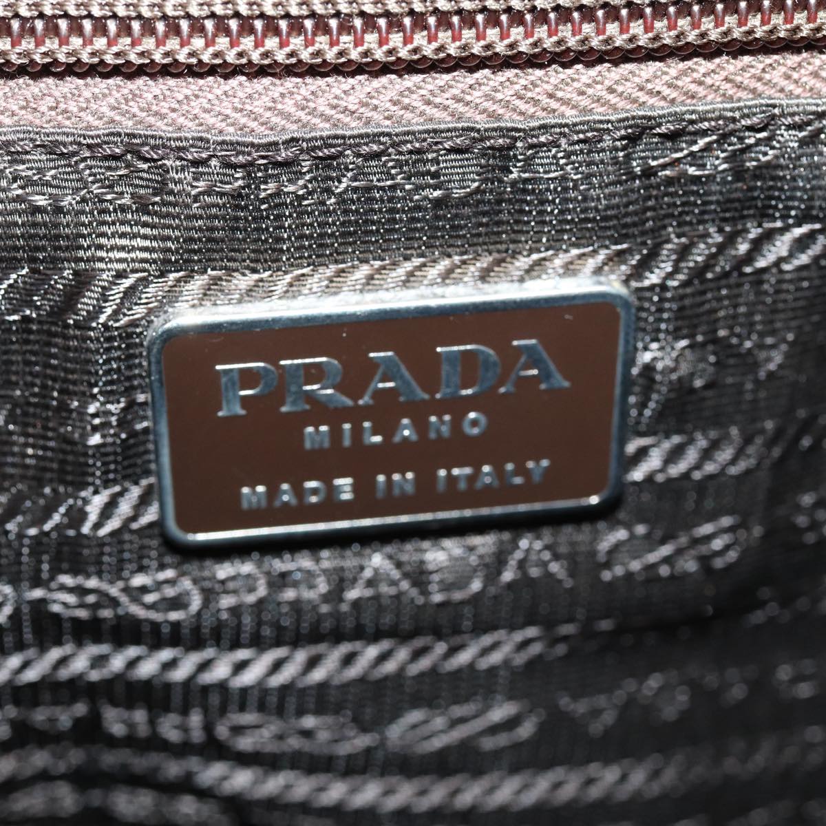 PRADA Backpack Nylon Khaki Auth bs16433