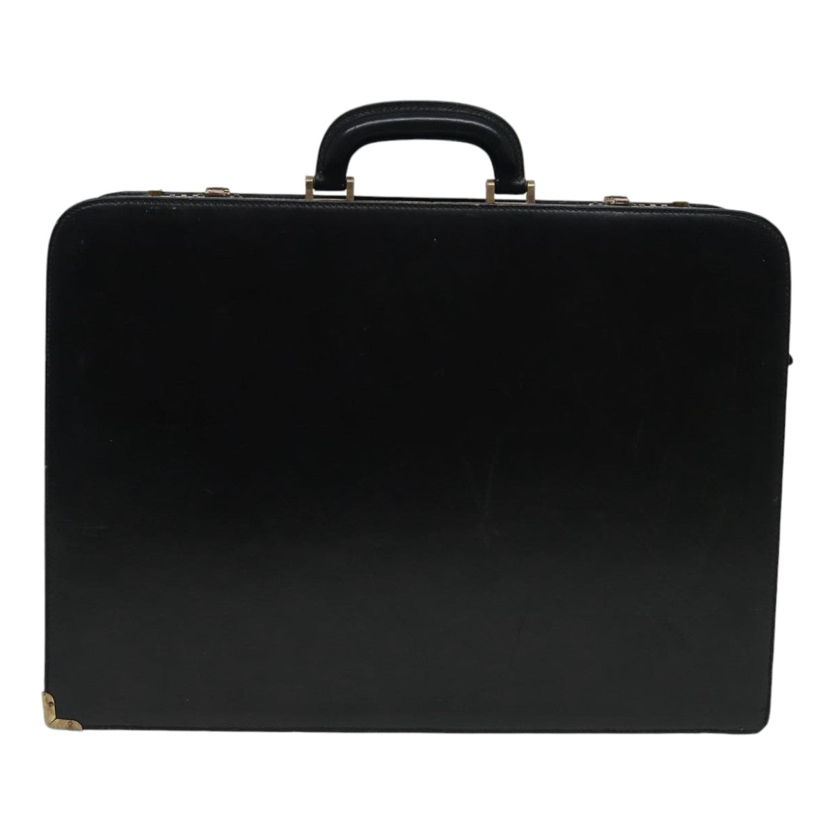 BALLY Trunk Leather No.000 Black Auth bs16480