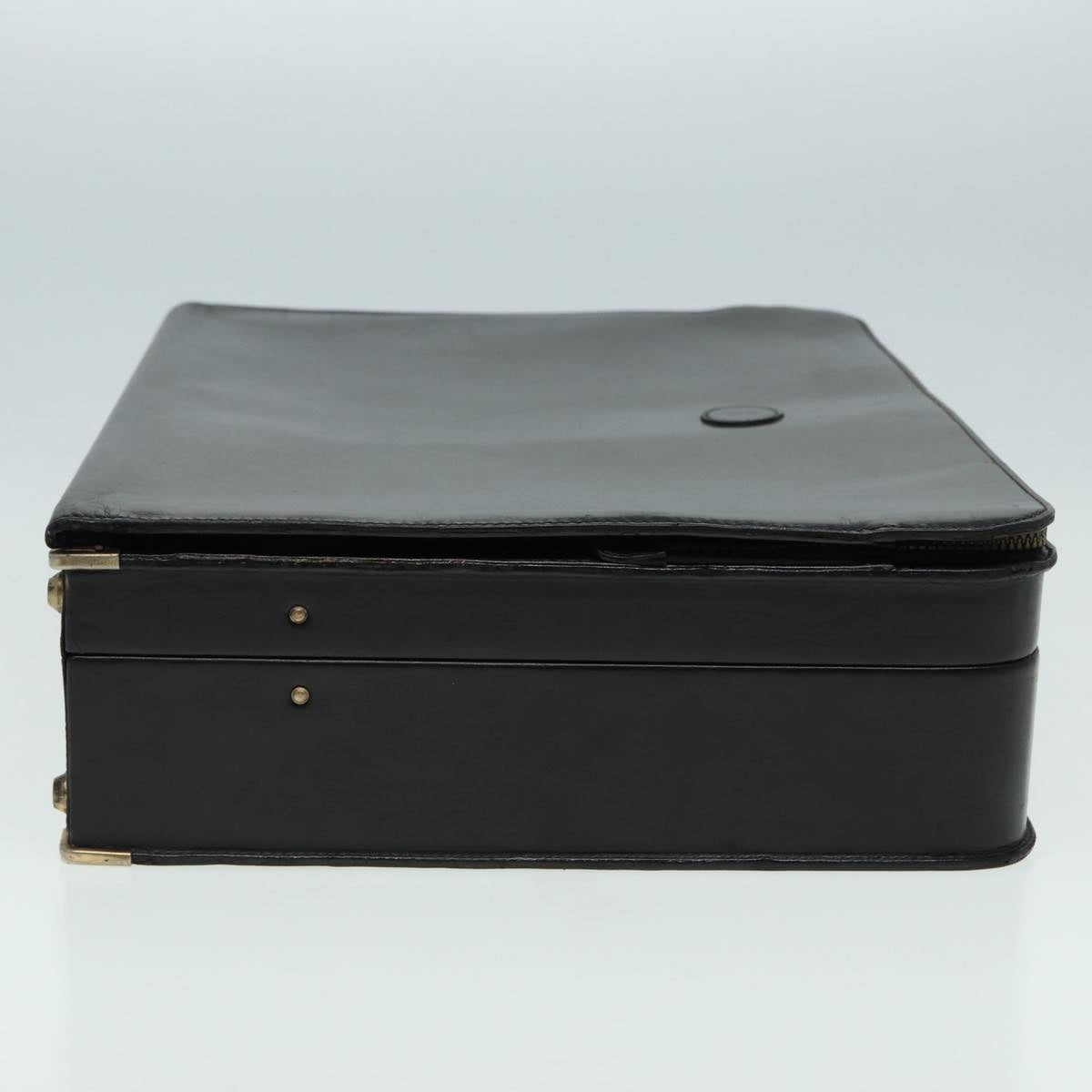 BALLY Trunk Leather No.000 Black Auth bs16480