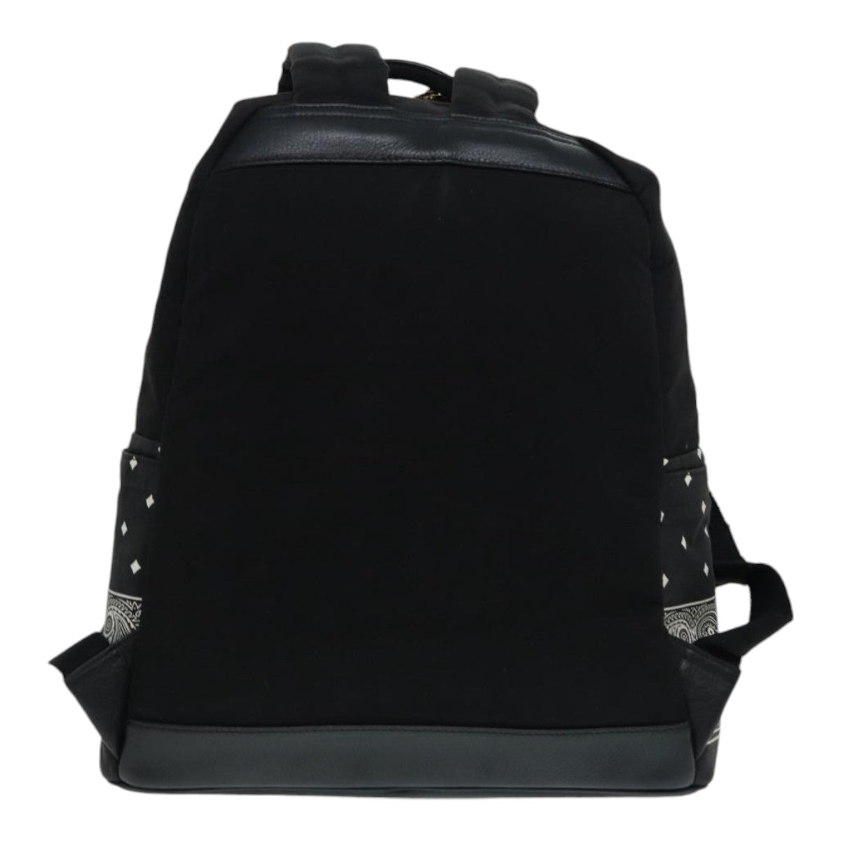 MCM Backpack Canvas Black White Auth bs16649