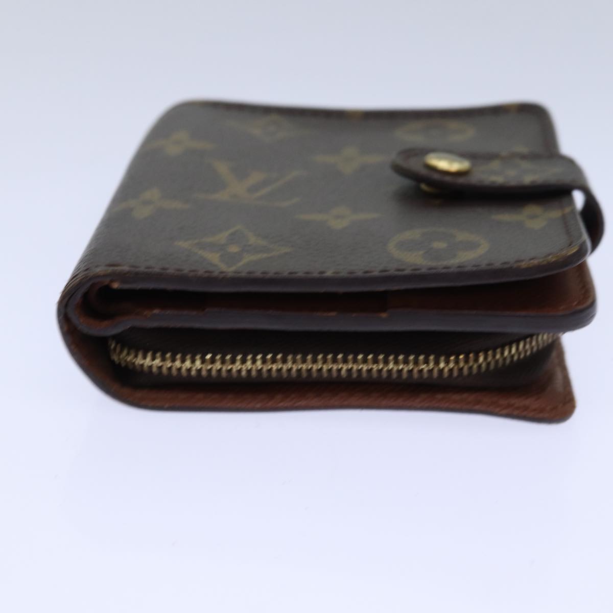 LOUIS VUITTON Monogram Compact Zip Wallet M61667 LV Auth bs16753