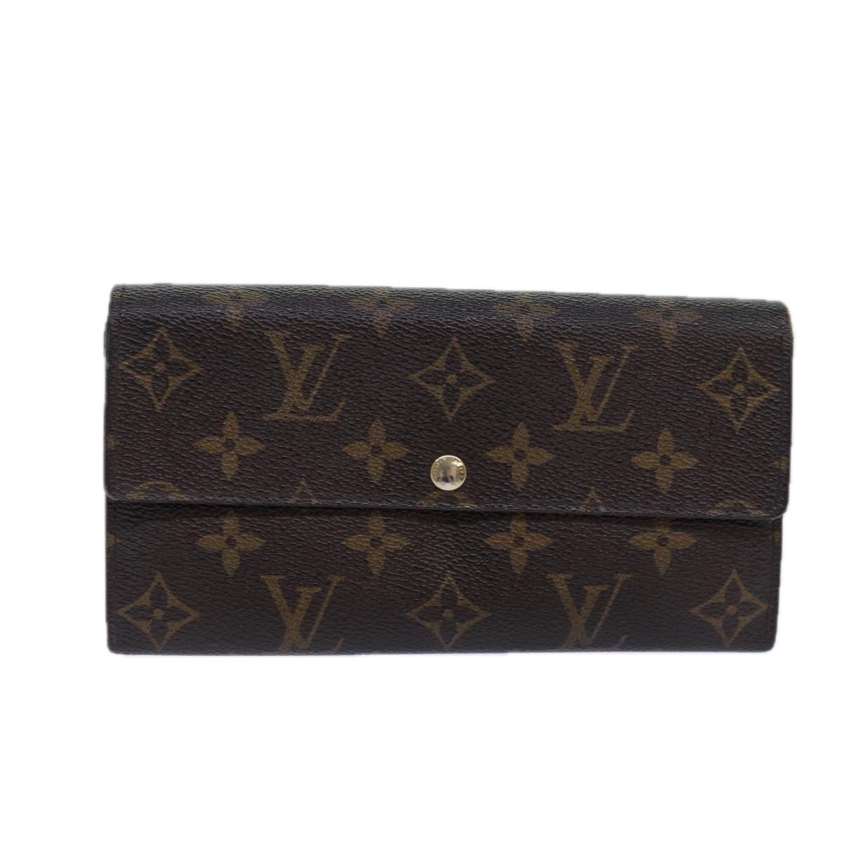 LOUIS VUITTON Monogram Portefeuille Sarah Long Wallet M60531 LV Auth bs16755