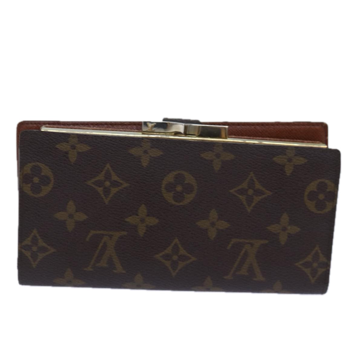 LOUIS VUITTON Monogram Continental Clutch Wallet T61217 LV Auth bs16758