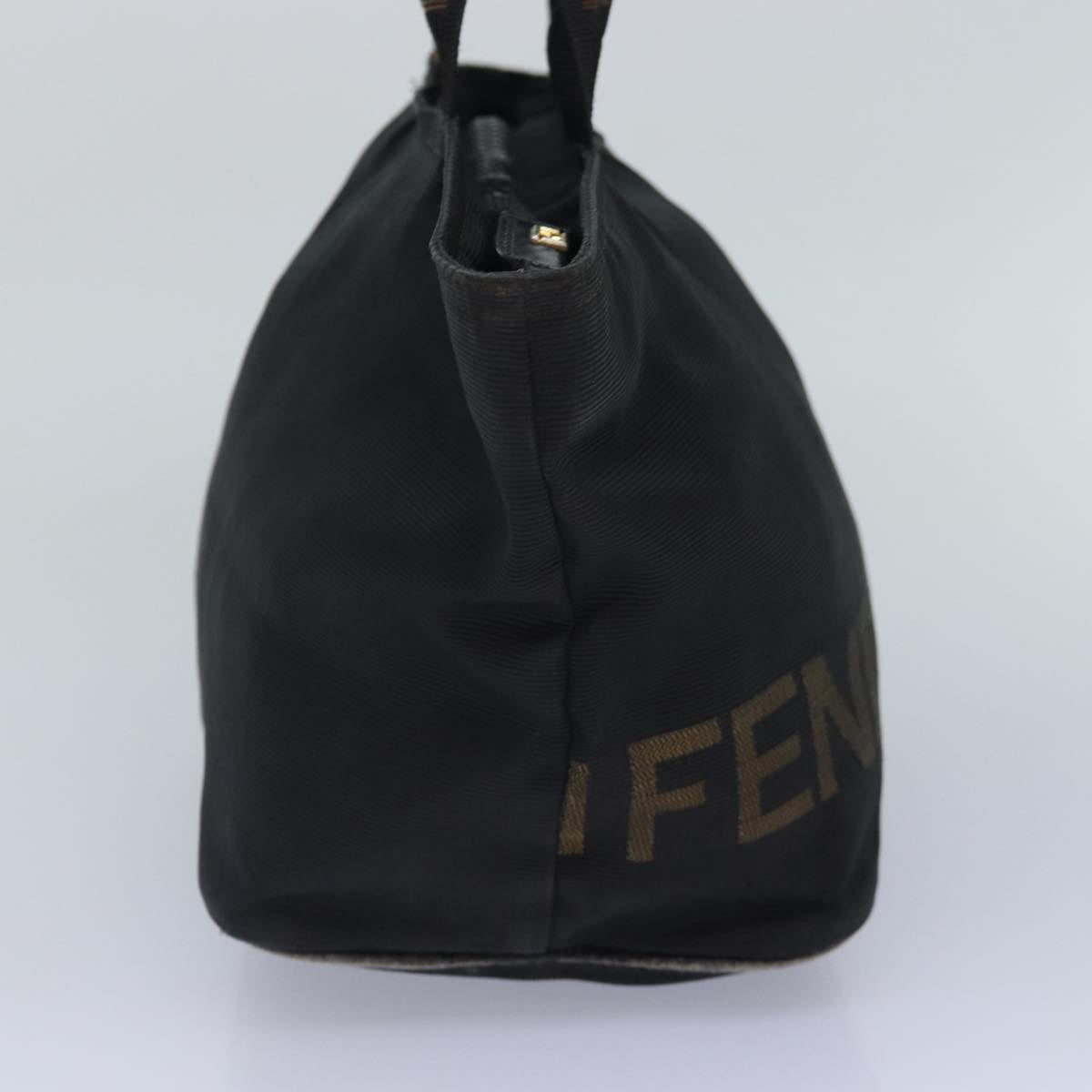 FENDI Hand Bag Nylon Black Auth bs16802