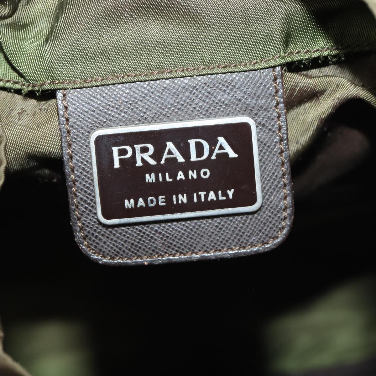 PRADA Backpack Nylon Khaki Auth bs16830