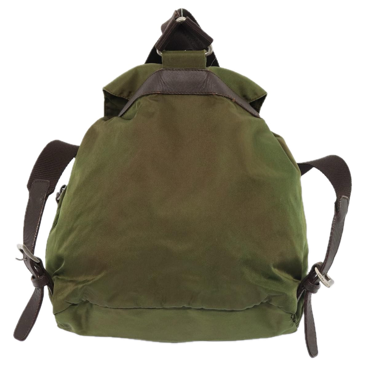 PRADA Backpack Nylon Khaki Auth bs16830