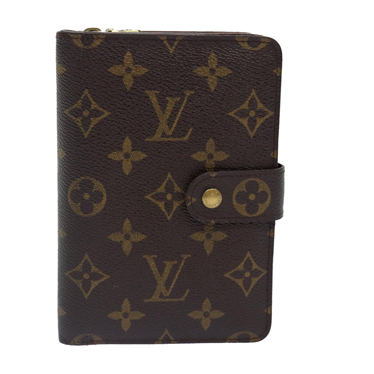 LOUIS VUITTON Monogram Porto Papie Zip Wallet M61207 LV Auth bs16871