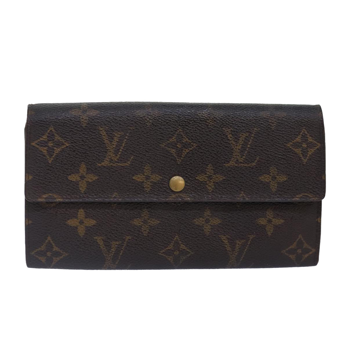 LOUIS VUITTON Monogram Portefeuille Sarah Long Wallet M60531 LV Auth bs16886