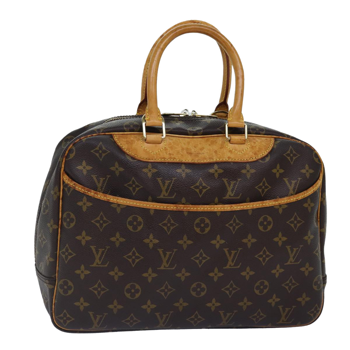 LOUIS VUITTON Monogram Deauville Hand Bag M47270 LV Auth bs16904