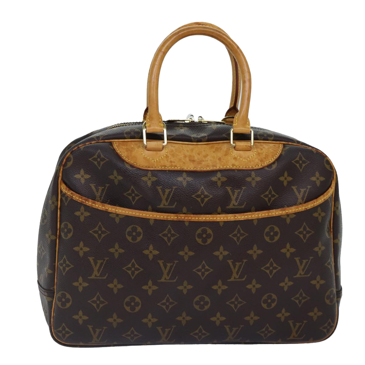 LOUIS VUITTON Monogram Deauville Hand Bag M47270 LV Auth bs16904