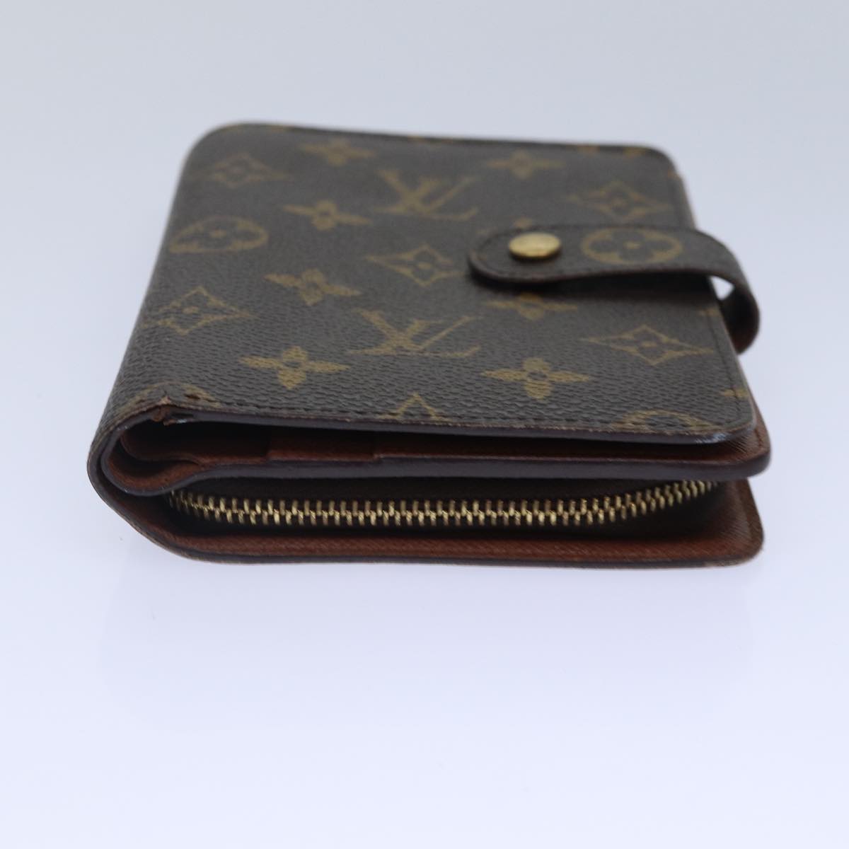 LOUIS VUITTON Monogram Porto Papie Zip Wallet M61207 LV Auth bs16922