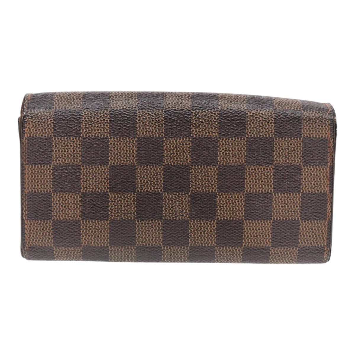 LOUIS VUITTON Damier Ebene Portefeuille Sarah Long Wallet N60491 LV Auth bs17002